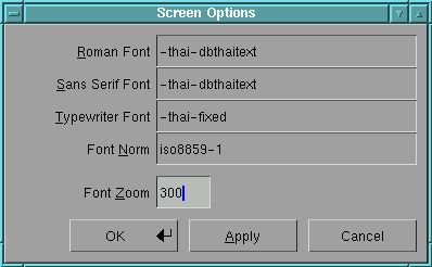Lyx's font setting